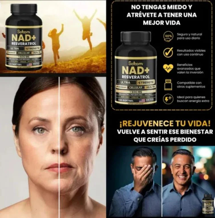 Energía Celular y Rejuvenecimiento – NAD 100 Capsulas